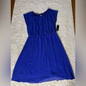 Women’s Size 12 AGB Blue Sleeveless Dress NWT
